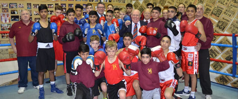 East Lancs Masonic Charity Grant to Bury Amateur Boxing Club