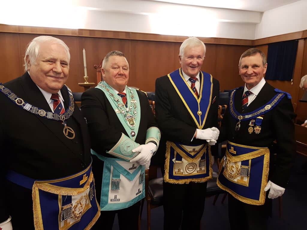 WBro Keith Ramsden PProvGSuptWks celebrates 50 years in Freemasonry