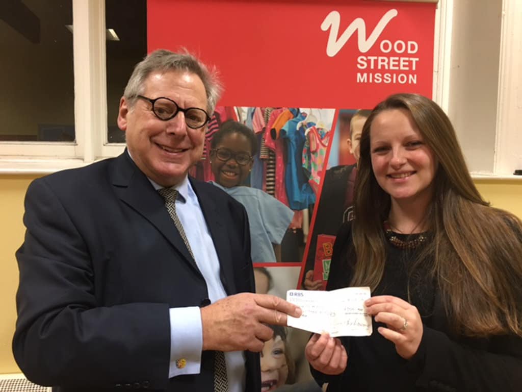 Donation to Wood Street Mission