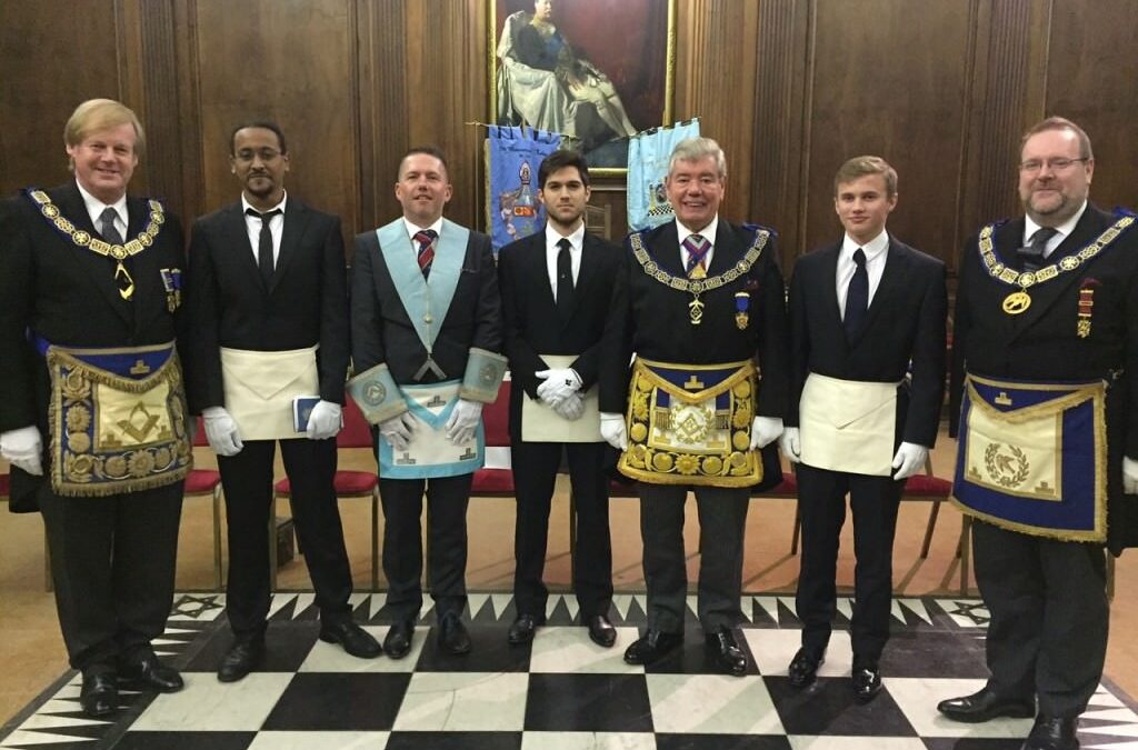 Old Mancunians with Mount Sinai Lodge No 3140 welcomes Sir David Wootton AGM
