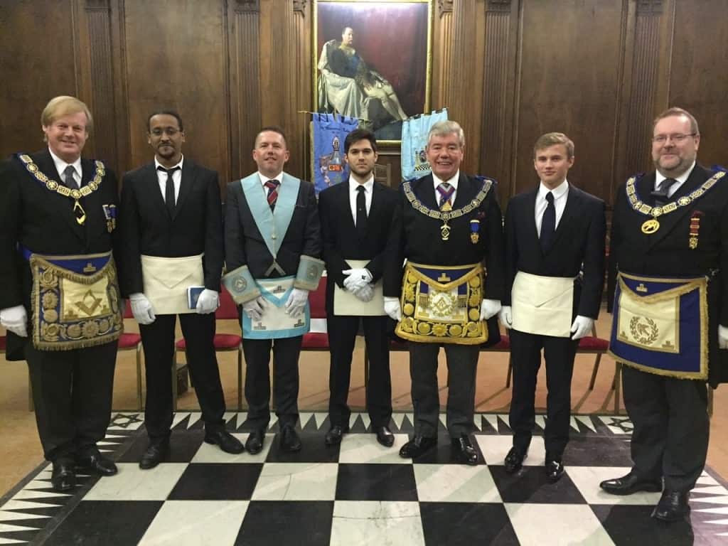 Old Mancunians with Mount Sinai Lodge No 3140 welcomes Sir David Wootton AGM