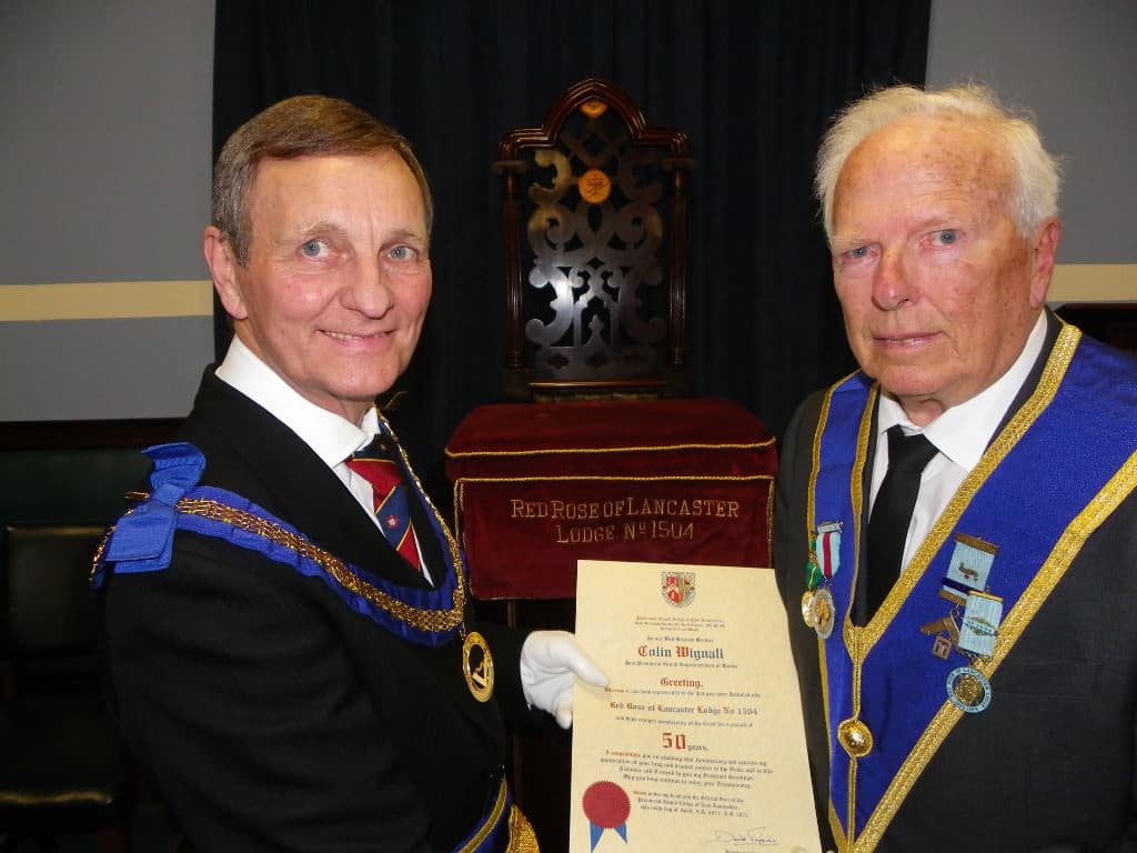 50th Anniversary Celebration of WBro Colin Wignall, PProvGSuptWks