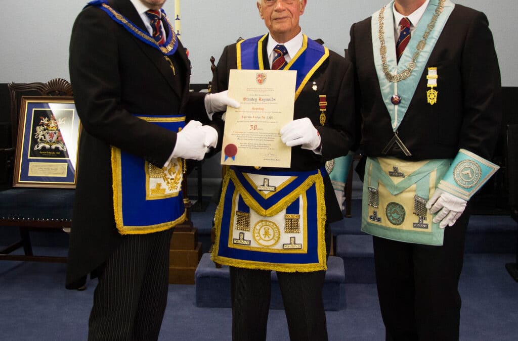WBro Stanley Reynolds Celebrates 50 years at Egerton Lodge