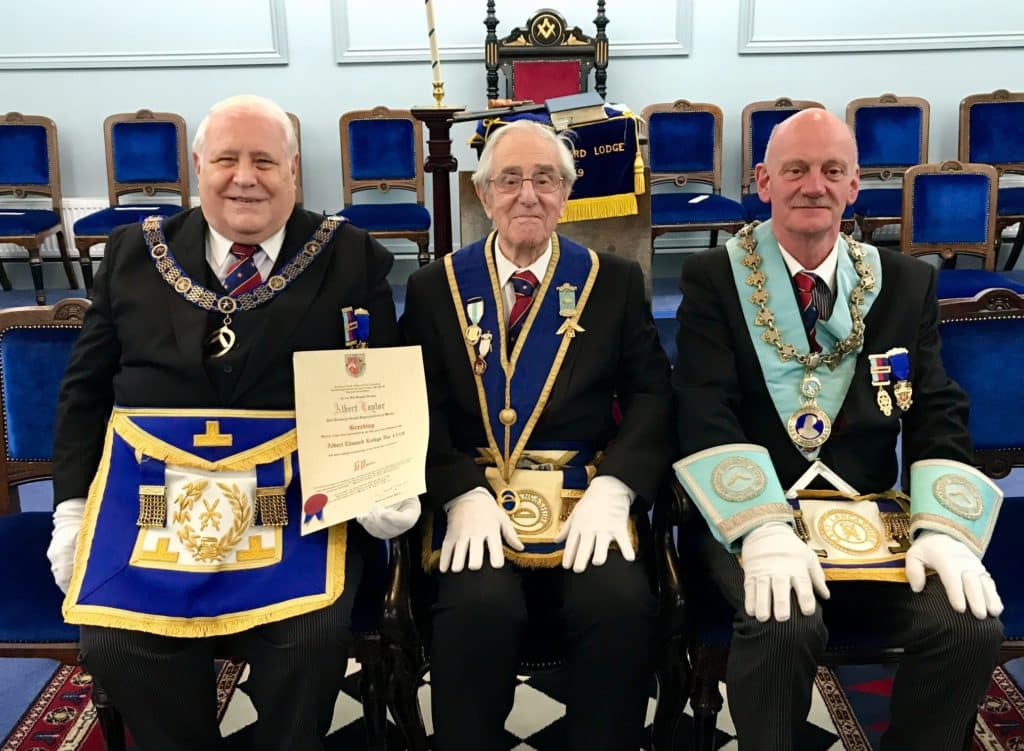 WBro Albert Taylor PProvGSuptWks Celebrates 60 years