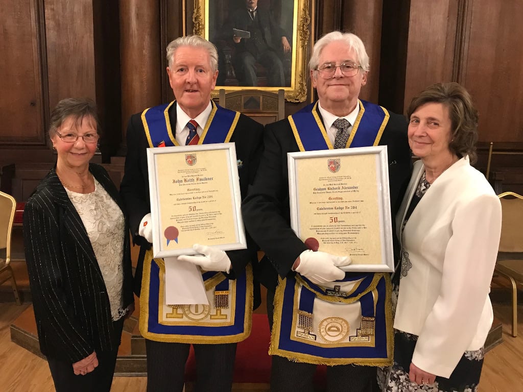 A Double 50th Celebration at Caledonian Lodge 204