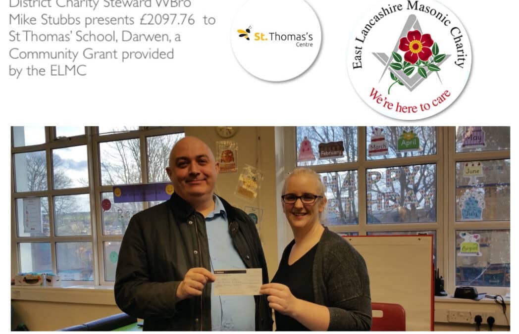 Help for St Thomas’s Centre in Darwen through the ELMC Educational Fund