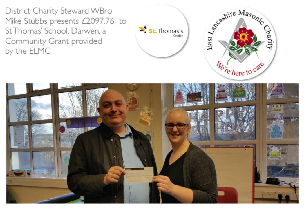 Help for St Thomas’s Centre in Darwen through the ELMC Educational Fund