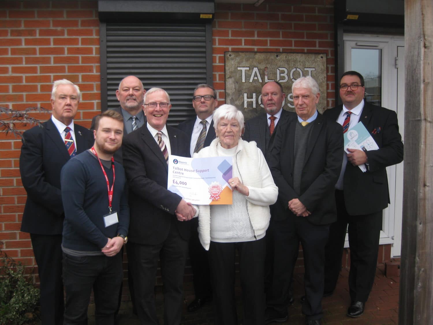 £4000 MCF award for Talbot House Support Centre