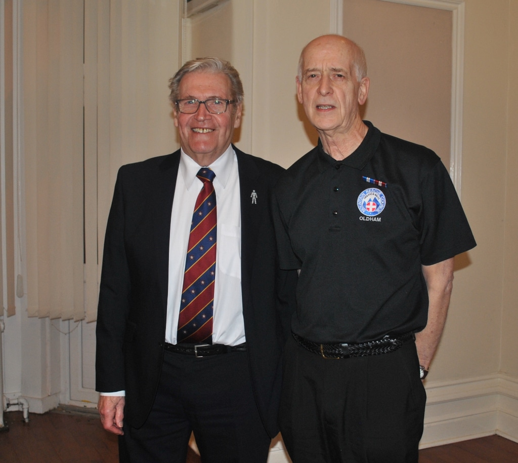 Unity Royal Arch Chapter hosts Oldham Mountain Rescue Team Member