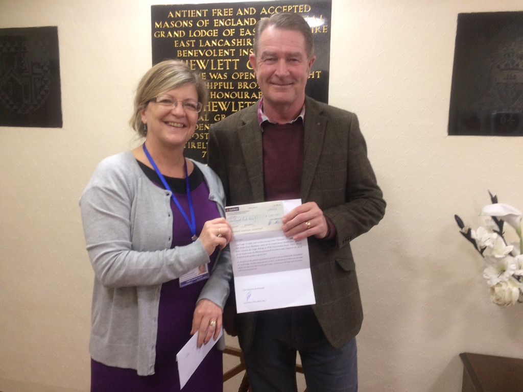 Loyal Lodge No 5040 donates more than £5040.00 to Charity in its final year