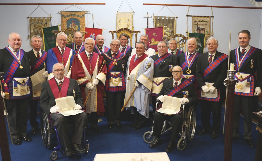 Grand Chapter Certificates presented to five newly exalted companions