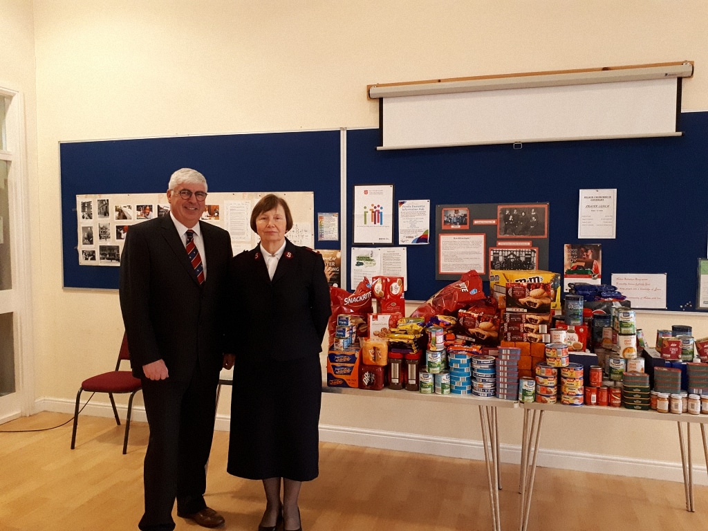 Burnley and Pendle District Donation to the Salvation Army