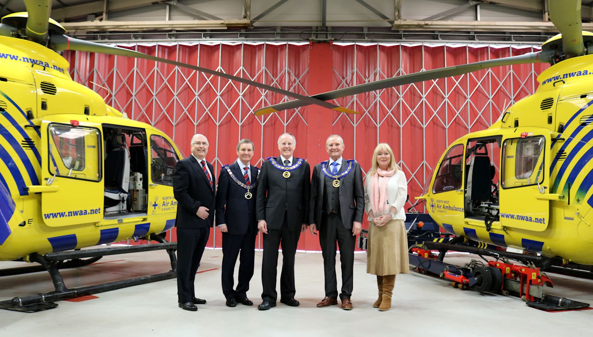 Provinces of Cheshire, East & West Lancashire come together for £12,000 North West Air Ambulance MCF Grant