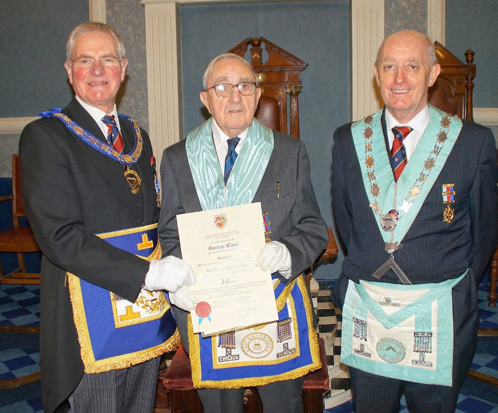 George Clarke – 50 Years a Freemason and Member of Kershaw Lodge 3838
