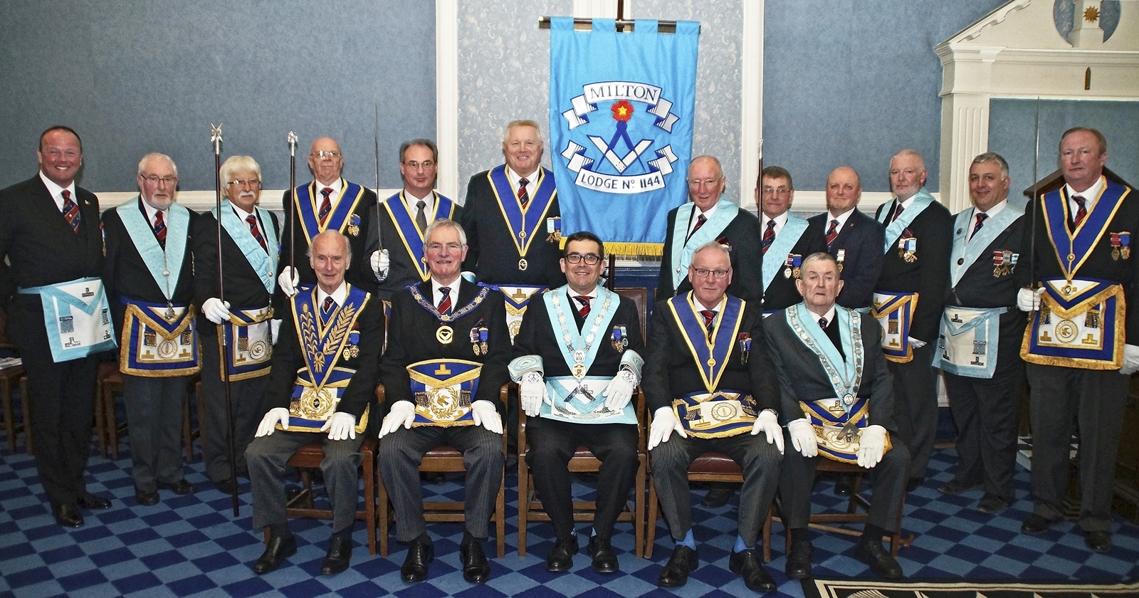 Milton Lodge – The Dedication of a new Lodge Banner