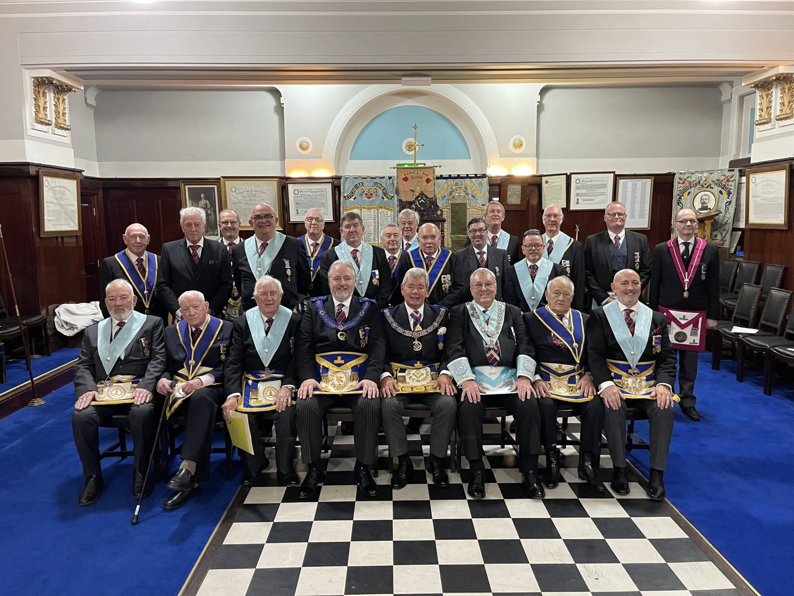 Bolton & Farnworth District Celebrate Colin Rigby’s 50th Anniversary In Freemasonry