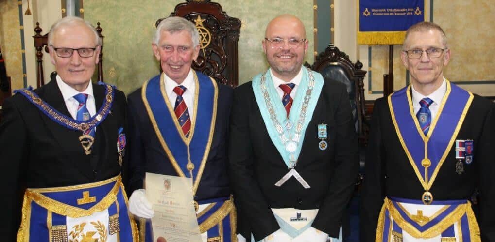 50 years a freemason, 40 years Up The ‘Dale