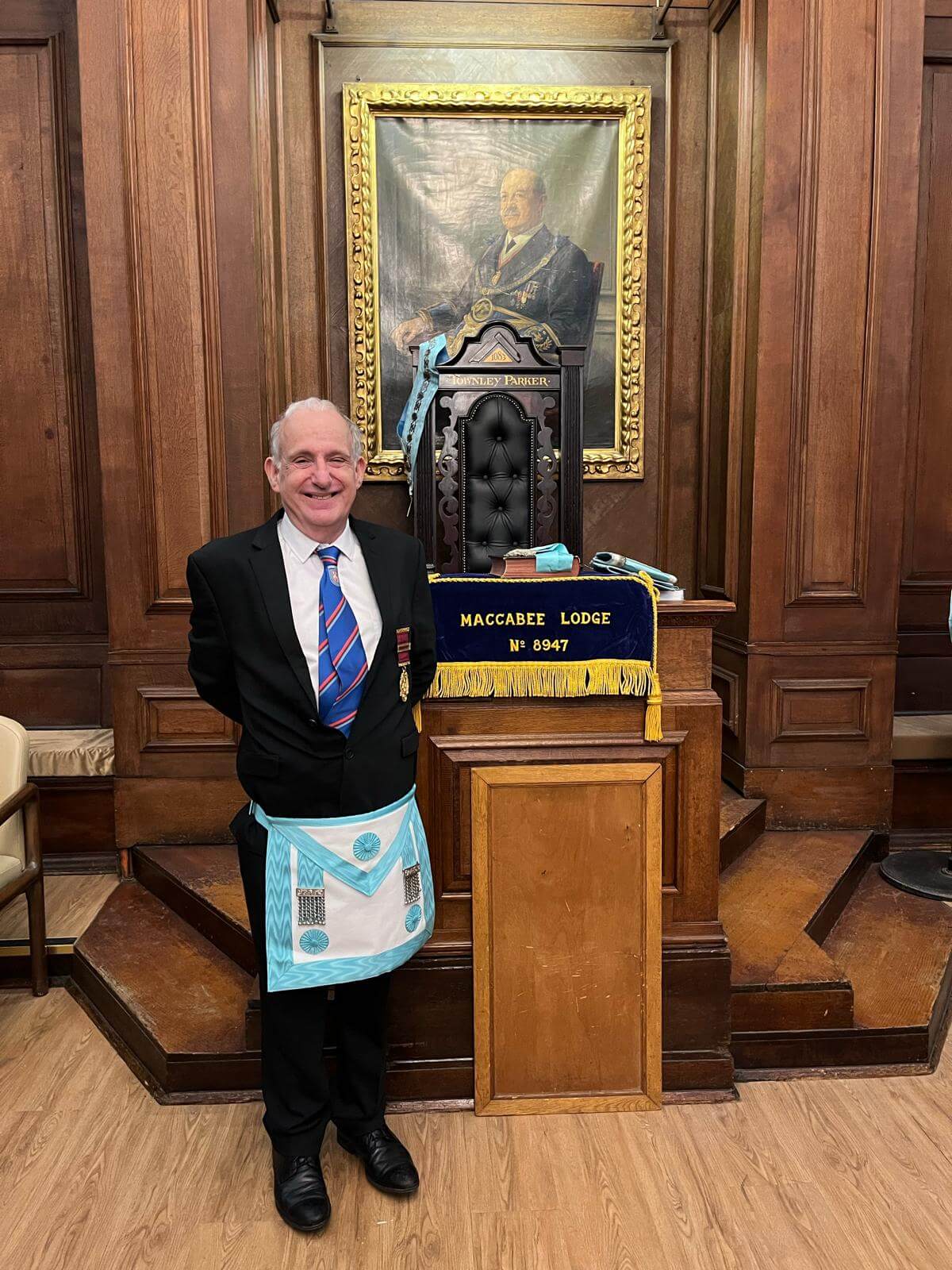 Maccabee Lodge Installation see a new Master for the first time in years