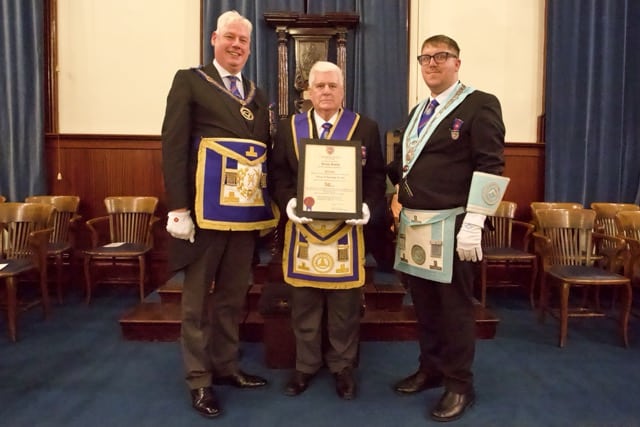 50 years in Freemasonry for WBro Brian Smith PProvSGW