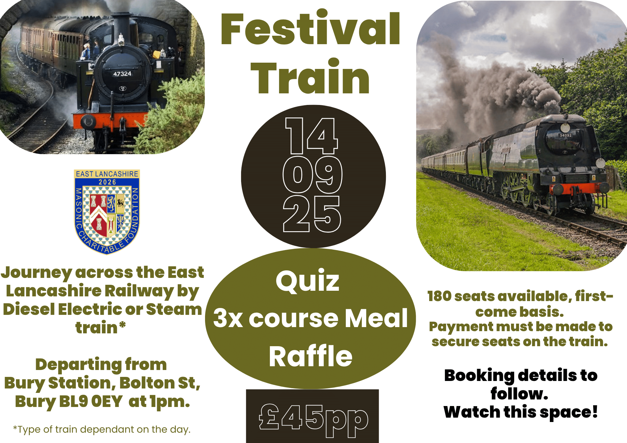 East Lancs Railway Festival Train
