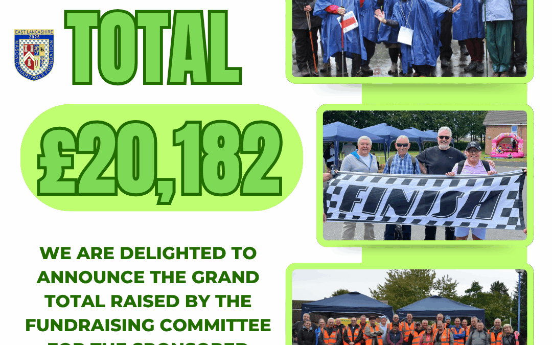 Grand Total for EL Festival Sponsored Walk events