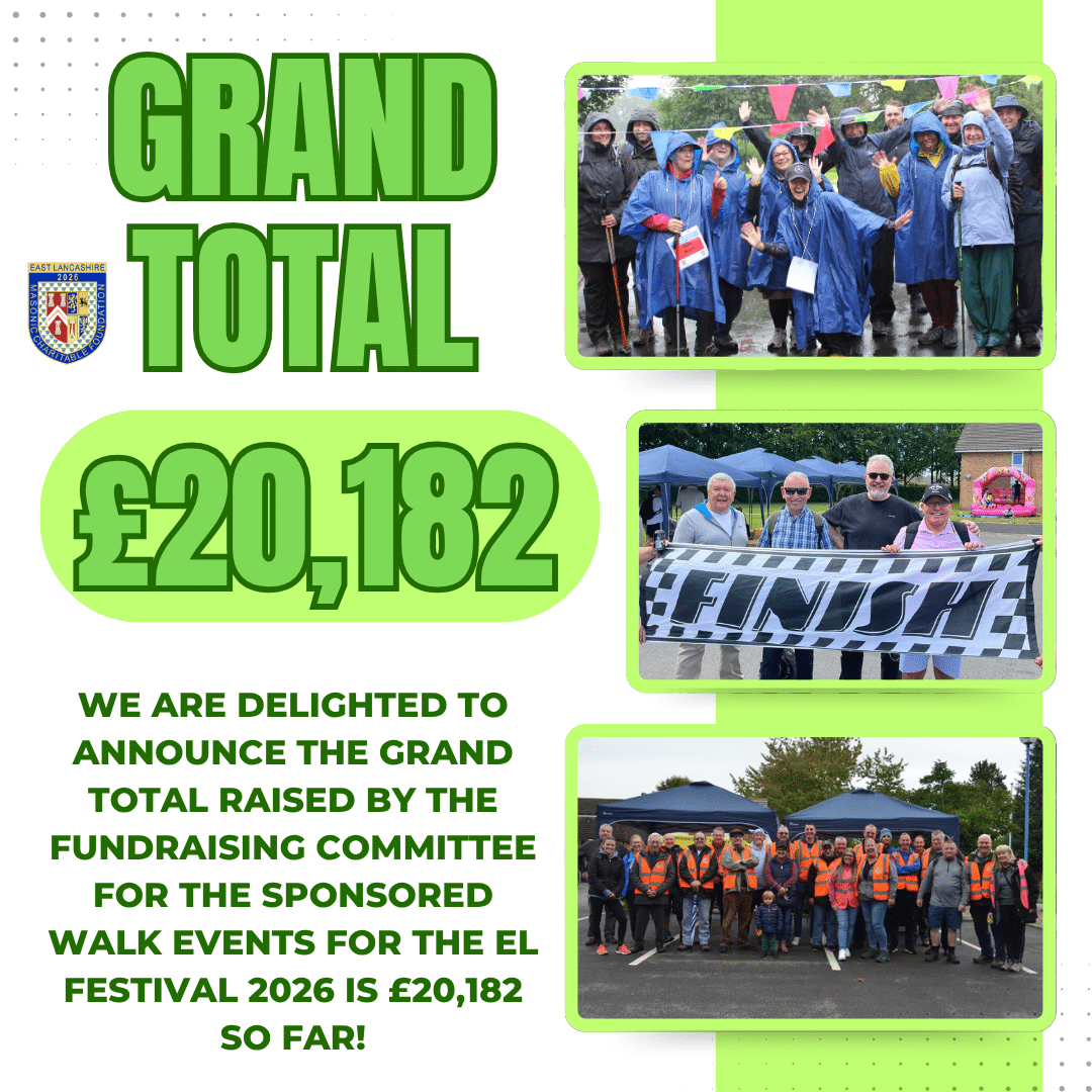 Grand Total for EL Festival Sponsored Walk events