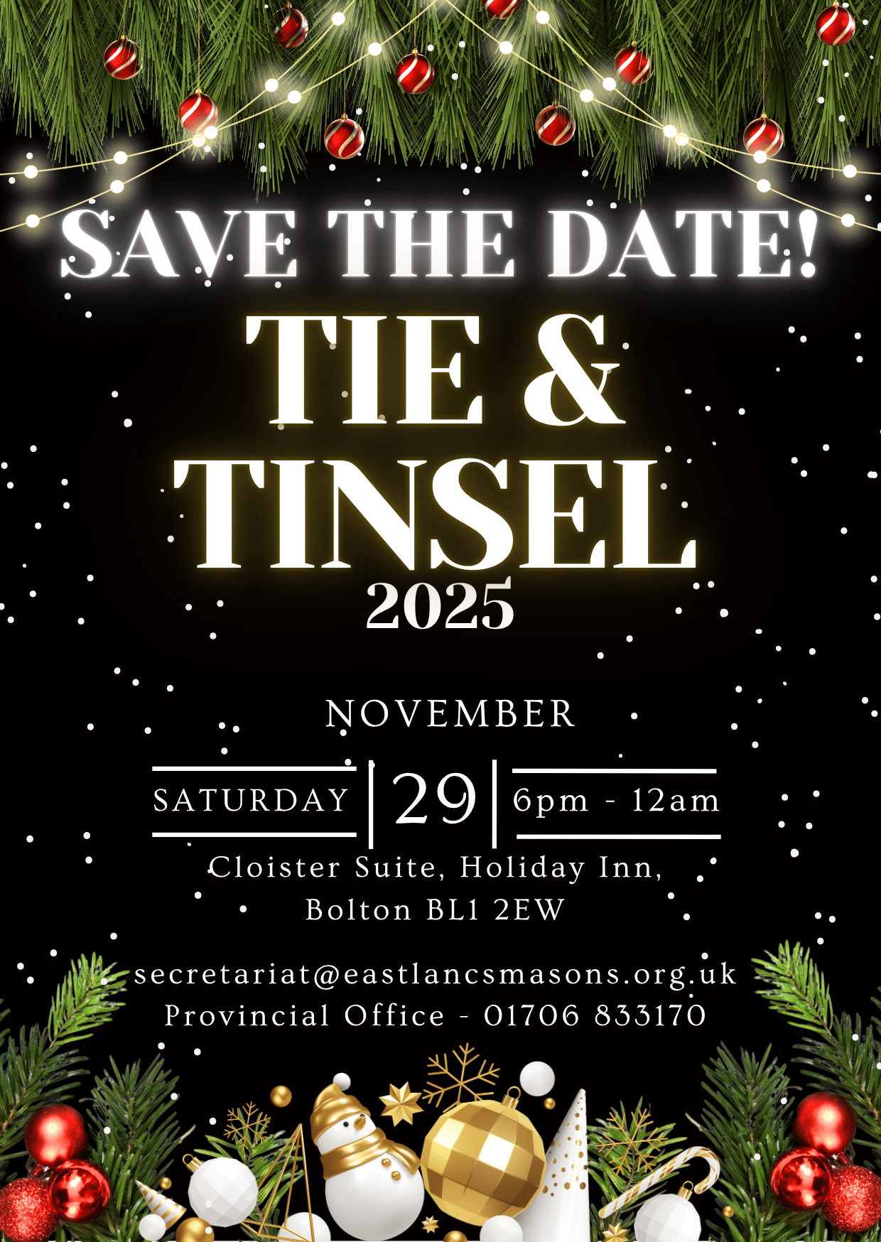 SAVE THE DATE – Tie and Tinsel 2025!