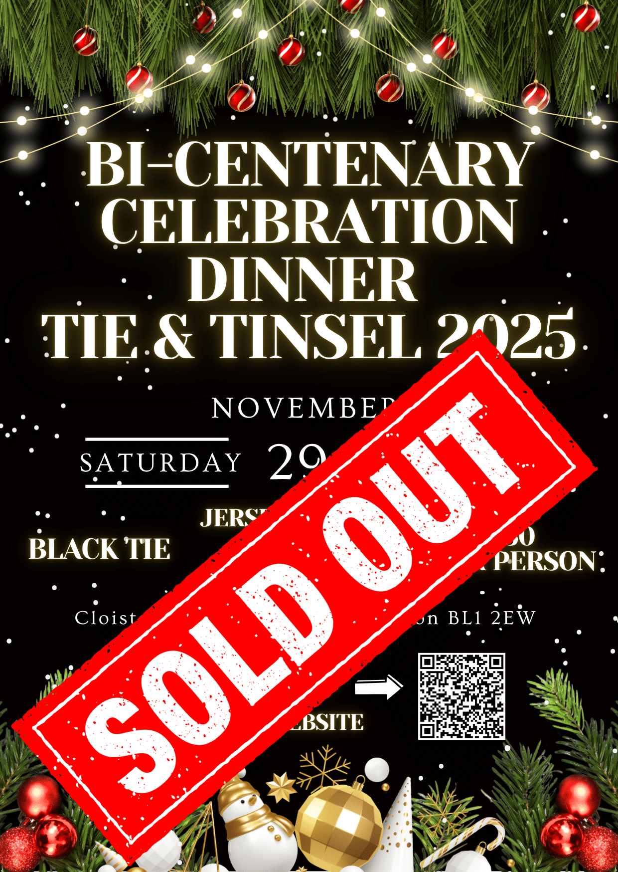 Bi-Centenary Celebration Dinner – Tie & Tinsel 2025