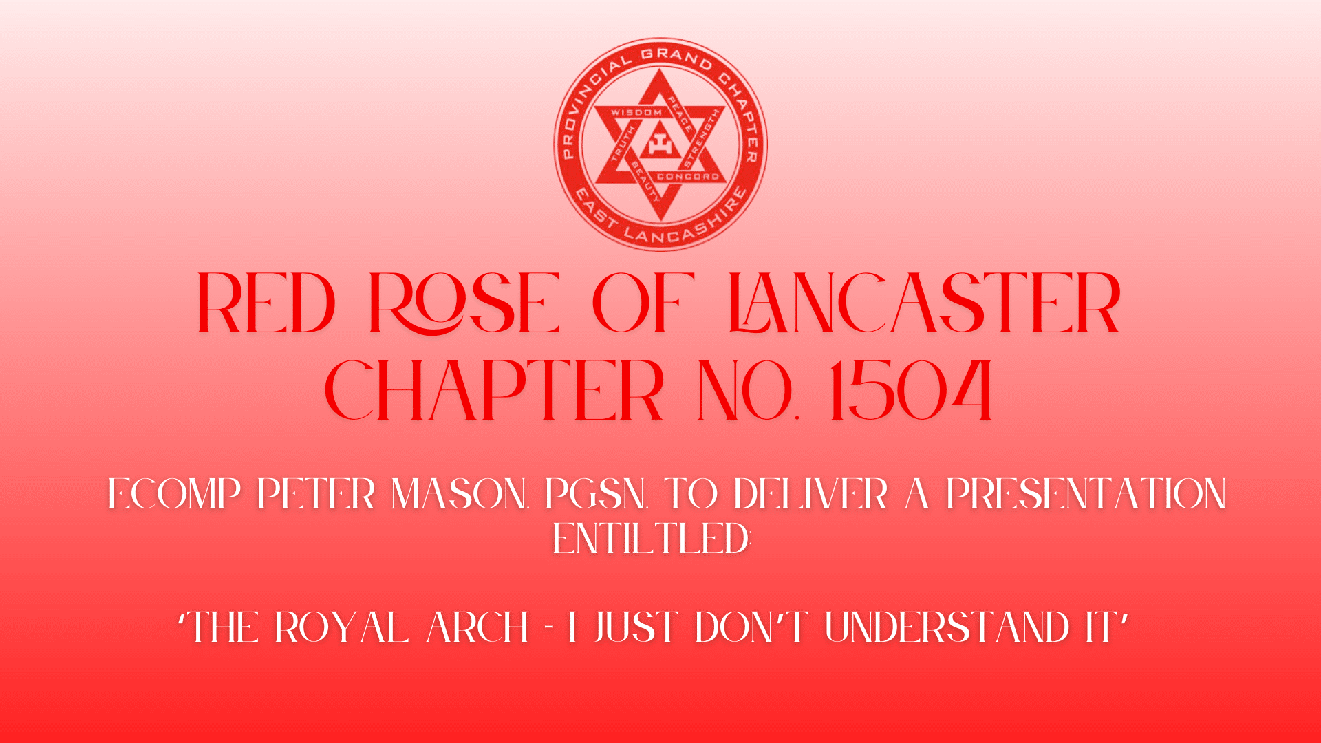 Red Rose of Lancaster Chapter