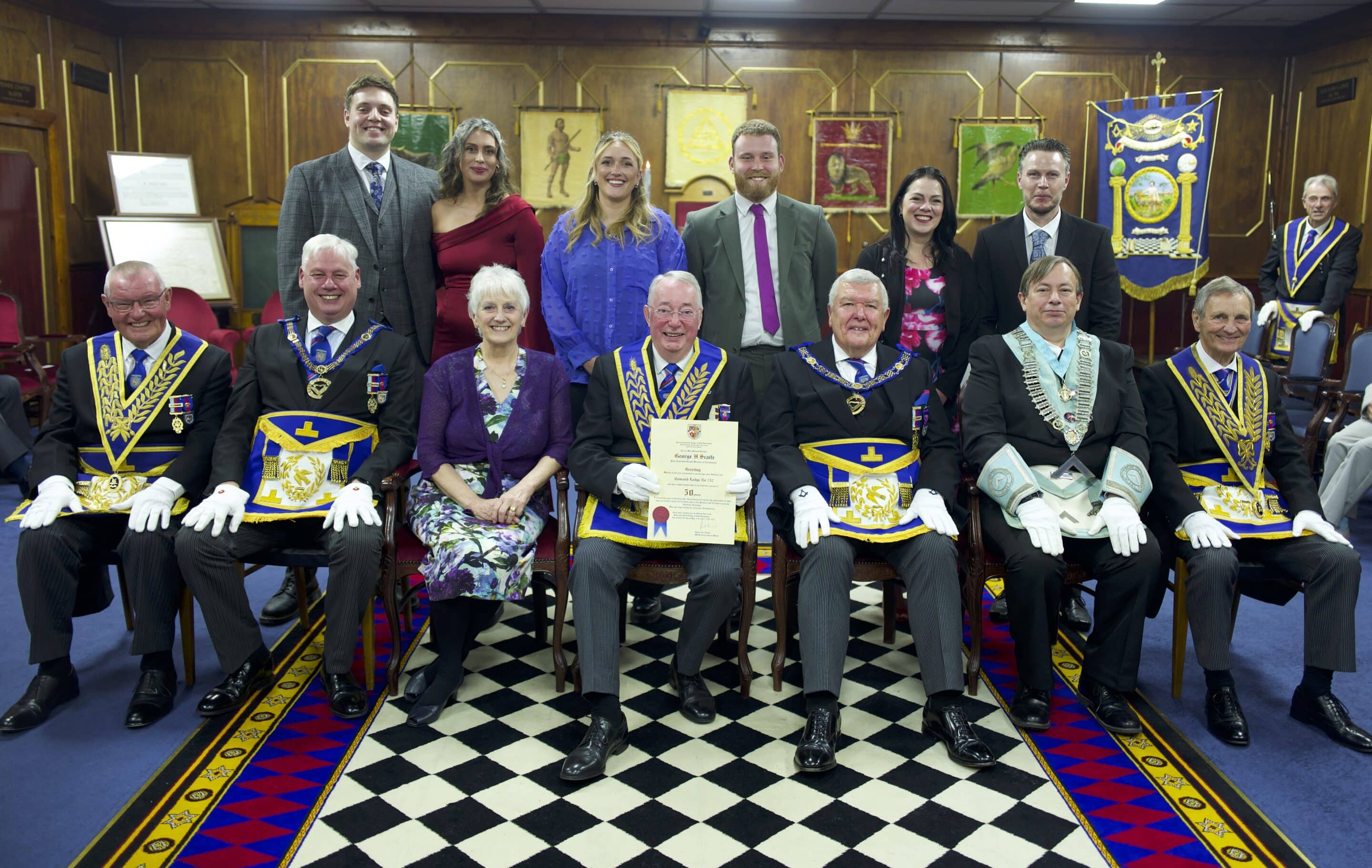 Concord Lodge 757 Celebrate 50 years for WBro George Harry Scaife