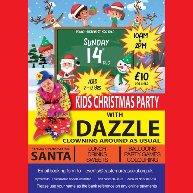 Eastern Area – Kids Christmas Party – 14/12/25