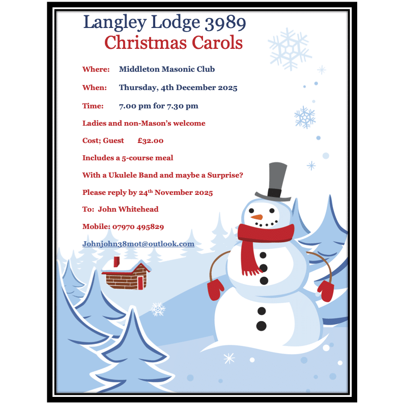 Langley Lodge 3989 Christmas Party