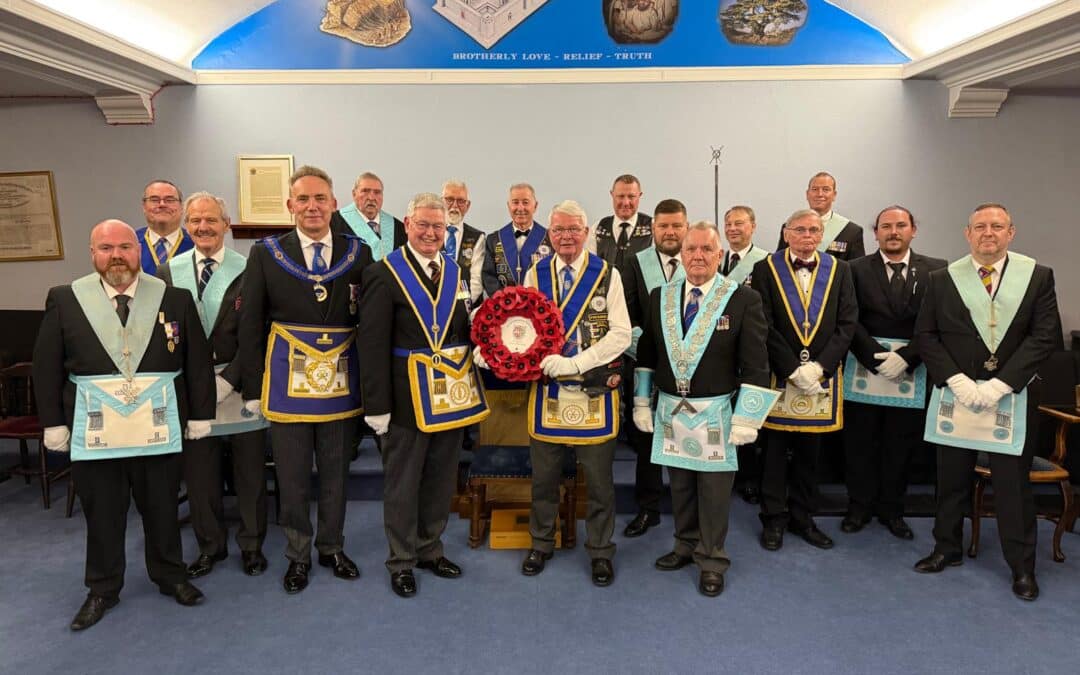 Wreath Handover | East Lancashire Uniformed Services Lodge