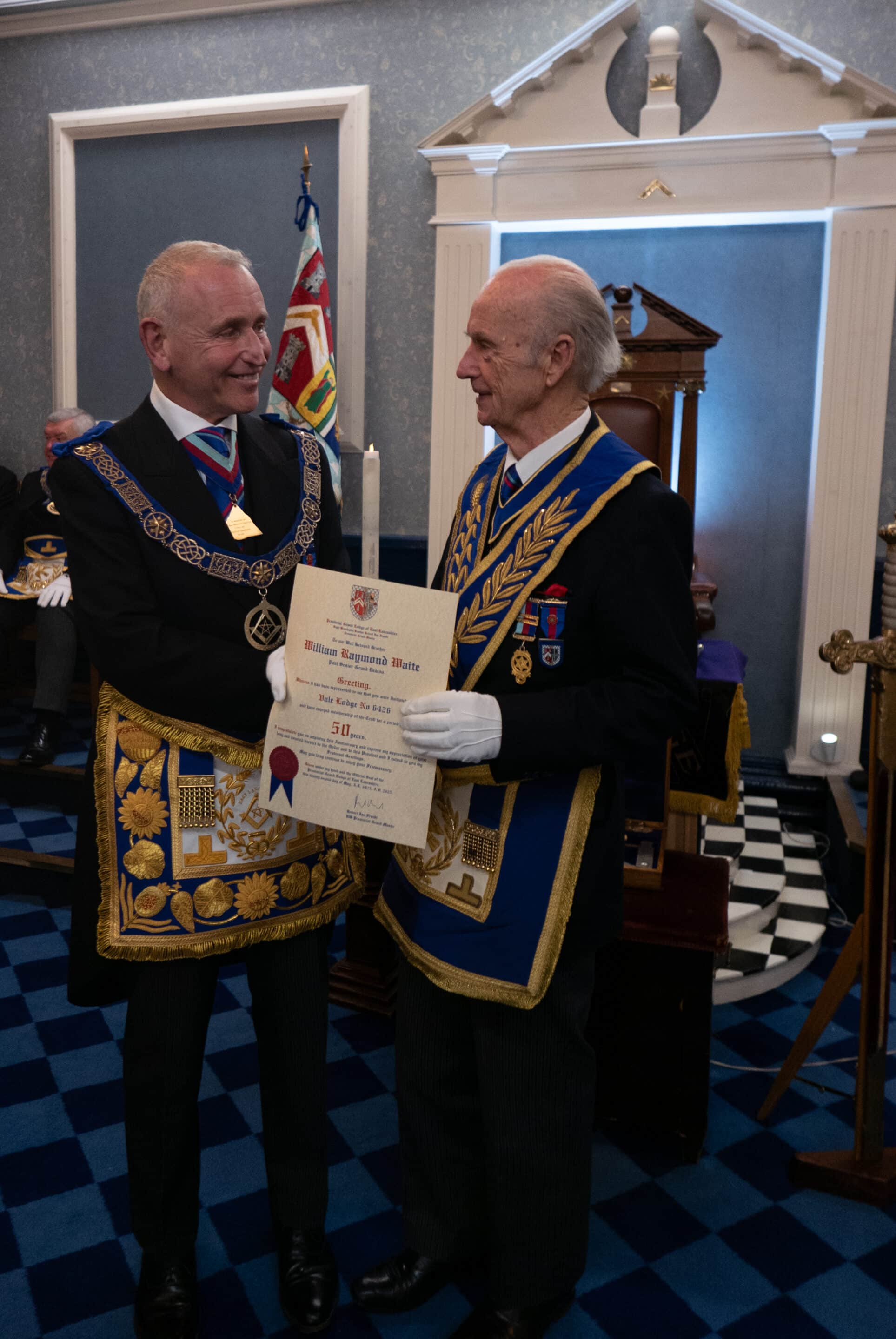 WBro William (Bill) Waite 50 years of Service in the Craft