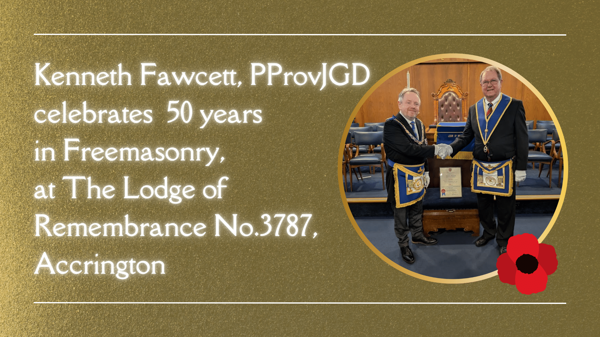 Ken Fawcett celebrates 50 years in the Craft
