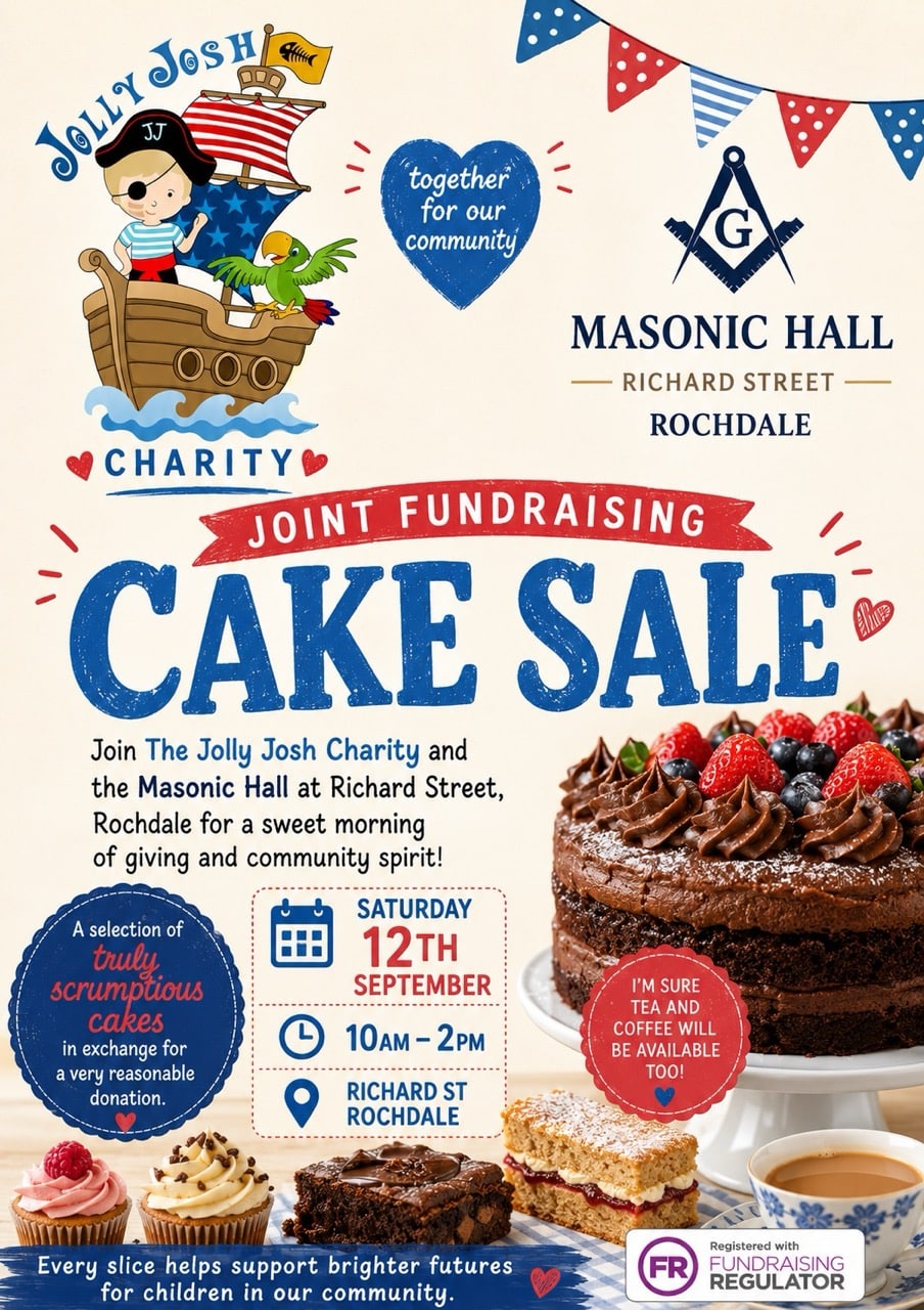 Jolly Josh Cake Sale 12-09-26