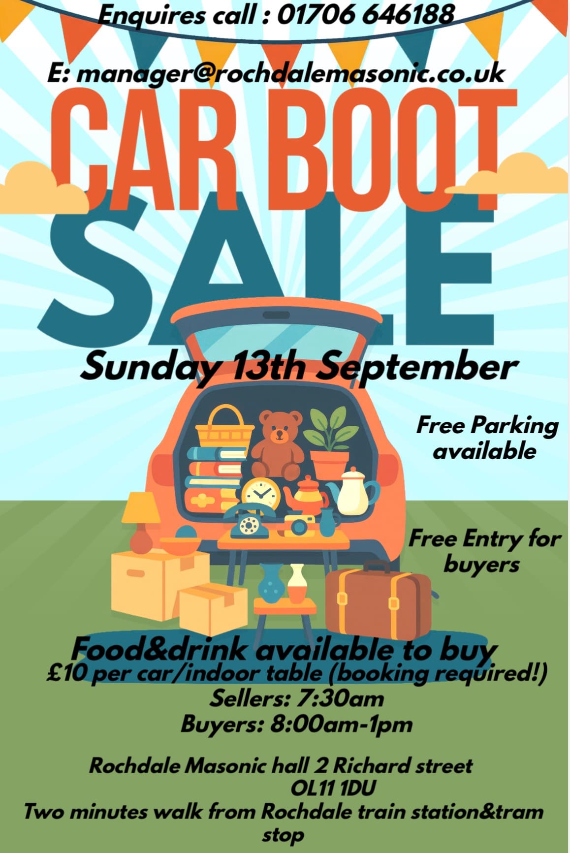 Rochdale Car Boot Sale 13-09-26